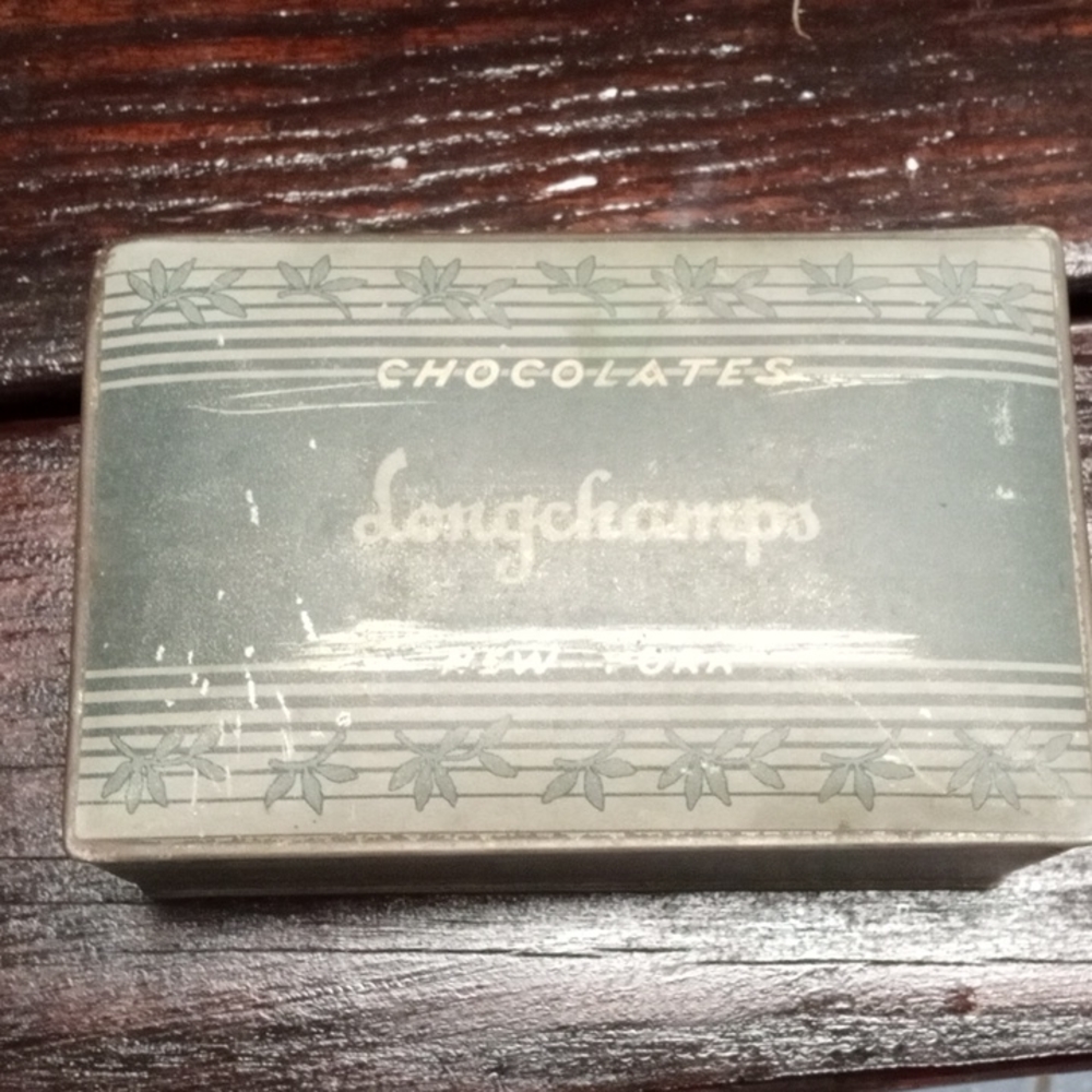 Tin candy box